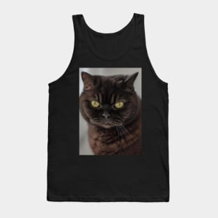 British Shorthair Green Eyes Tank Top